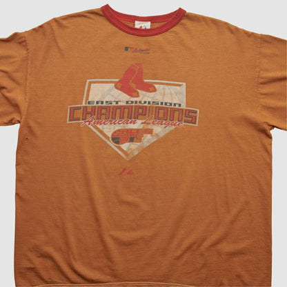 Boston Red Sox Majestic 2005 T-shirt - Orange Vintage