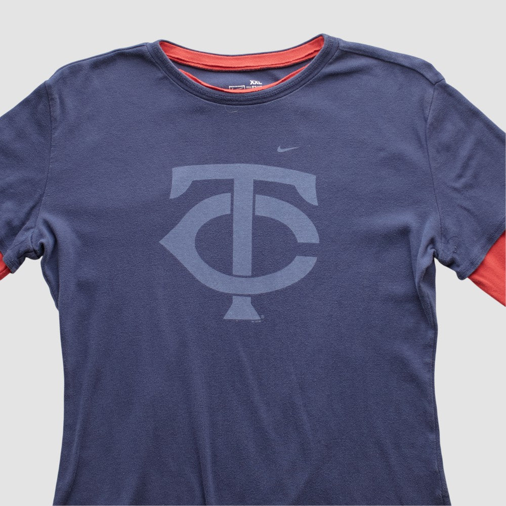 Minnesota Twins 2010s Long Sleeve T-shirt - Navy Vintage | Nike