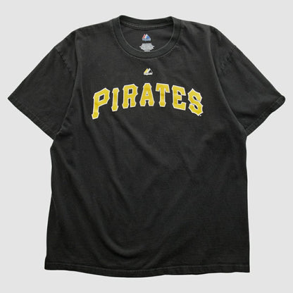 Pittsburgh Pirates Majestic 2000s T-shirt - Black Vintage