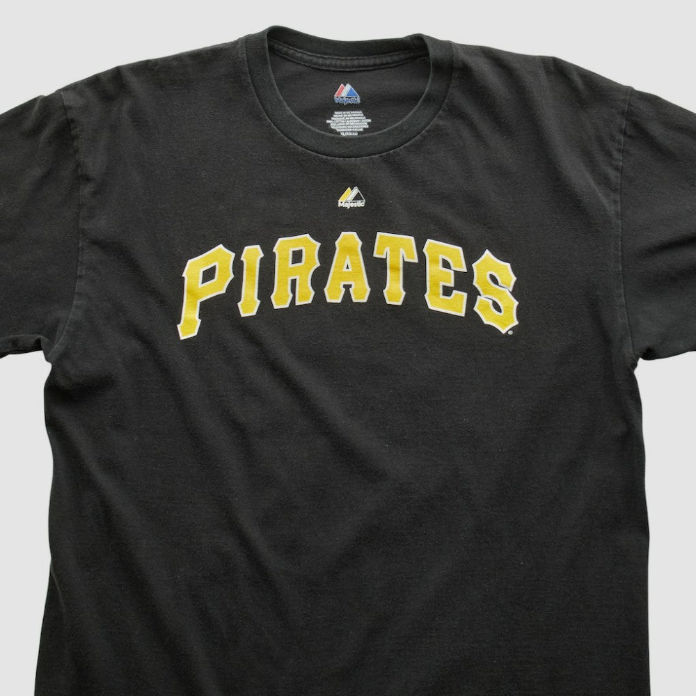 Pittsburgh Pirates Majestic 2000s T-shirt - Black Vintage