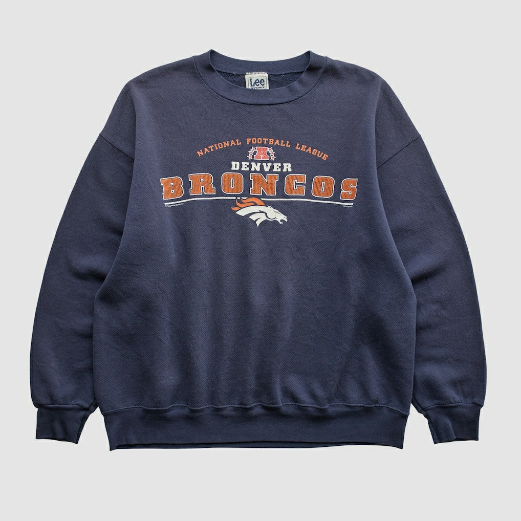 Denver Broncos Lee Apparel 2001 Pullover Sweatshirt - Navy Vintage online