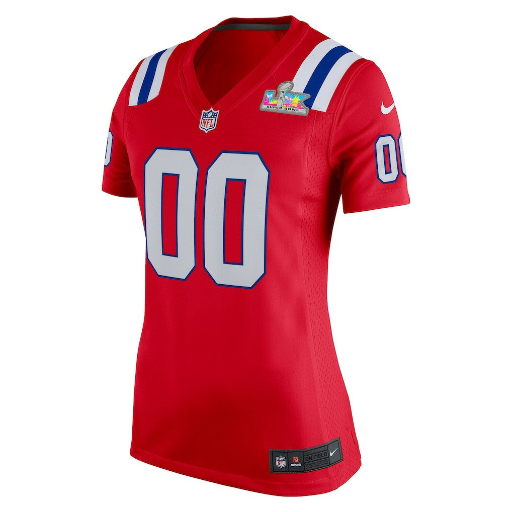 New England Patriots Women's Super Bowl LX Patch Custom Game Jersey - Red | Nike on sale