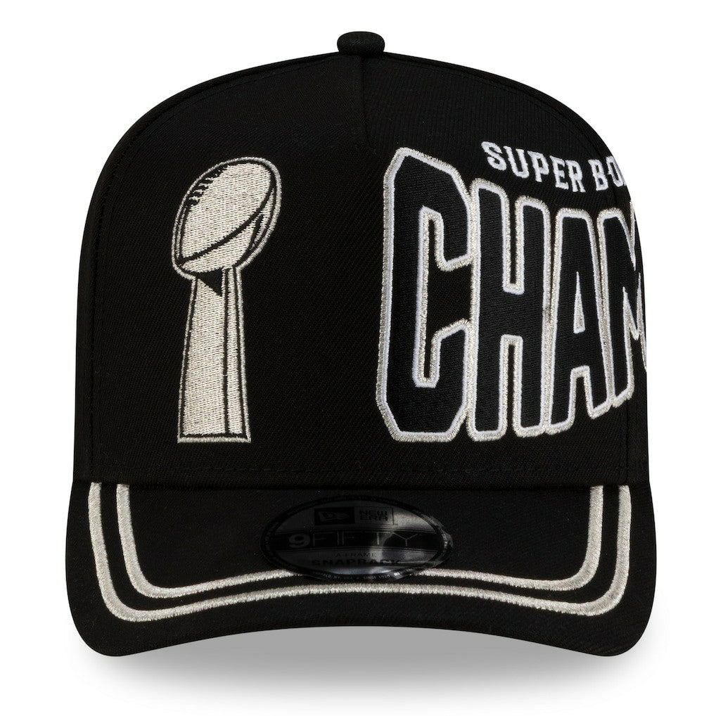 Seattle Seahawks New Era Super Bowl LX Champions Parade A-Frame 9FIFTY Snapback Hat - Black sale