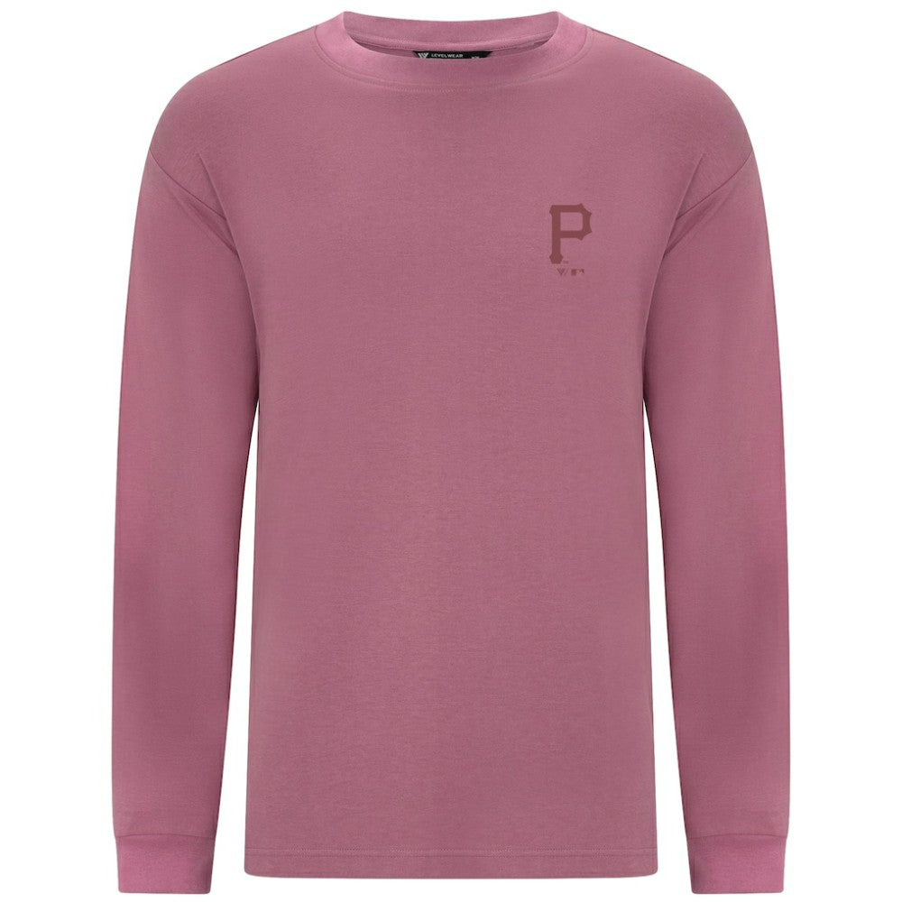 Pittsburgh Pirates Levelwear Bridal Rose Luxe Signature Long Sleeve T-Shirt - Pink