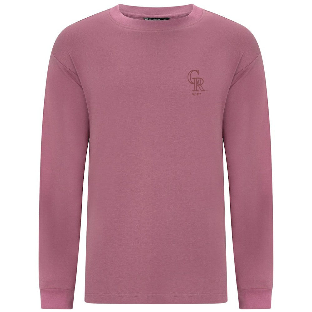 Colorado Rockies Levelwear Bridal Rose Luxe Signature Long Sleeve T-Shirt - Pink