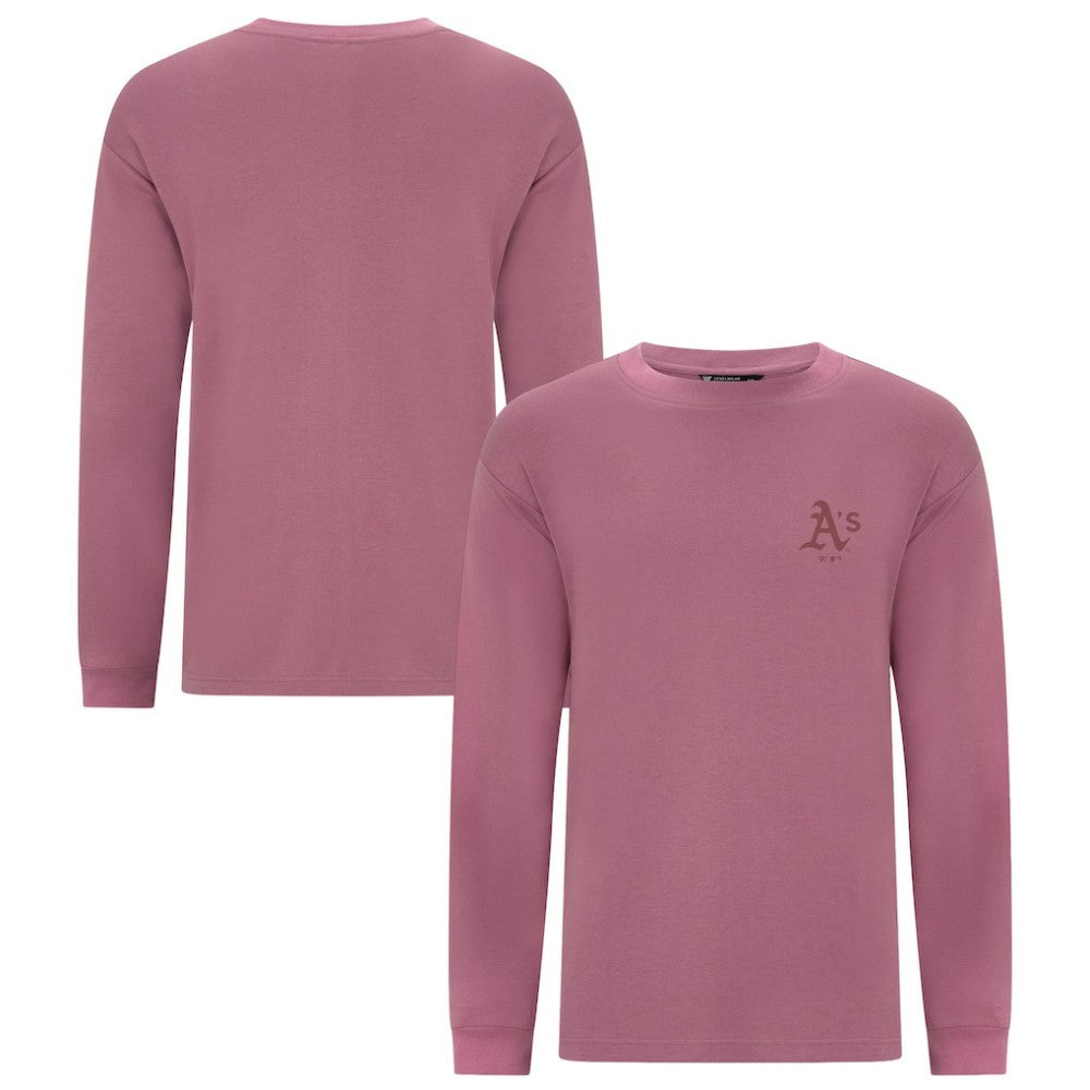 Athletics Levelwear Bridal Rose Luxe Signature Long Sleeve T-Shirt - Pink