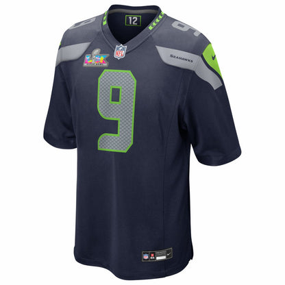 Kenneth Walker III Seattle Seahawks Super Bowl LX Patch Game Jersey - College Navy | Nike for sale