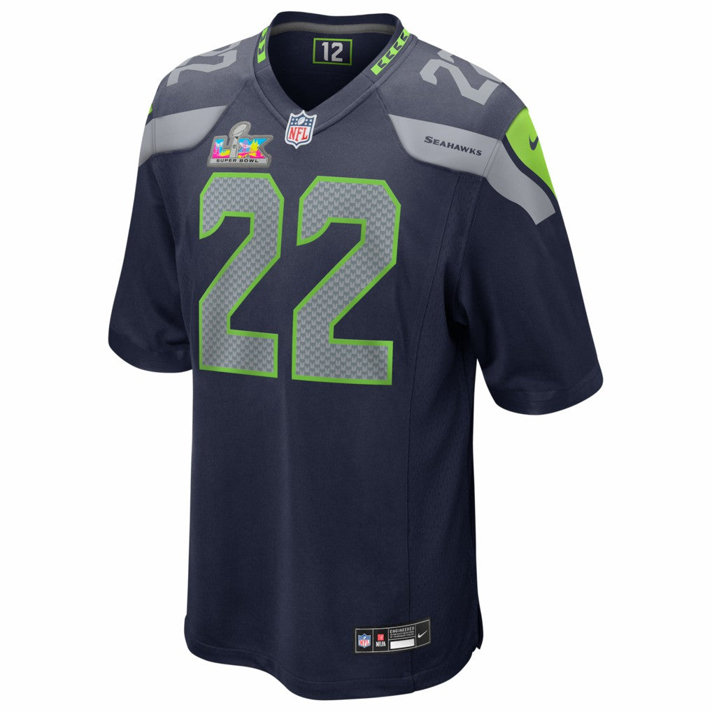 Rashid Shaheed Seattle Seahawks Super Bowl LX Patch Game Jersey - College Navy | Nike for sale