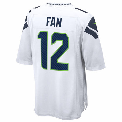 12s Seattle Seahawks Game Jersey - White | Nike on sale