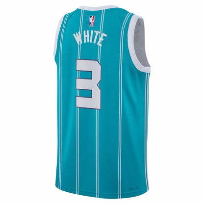 Coby White Charlotte Hornets Jordan Brand Unisex Swingman Jersey - Icon Edition - Teal sale