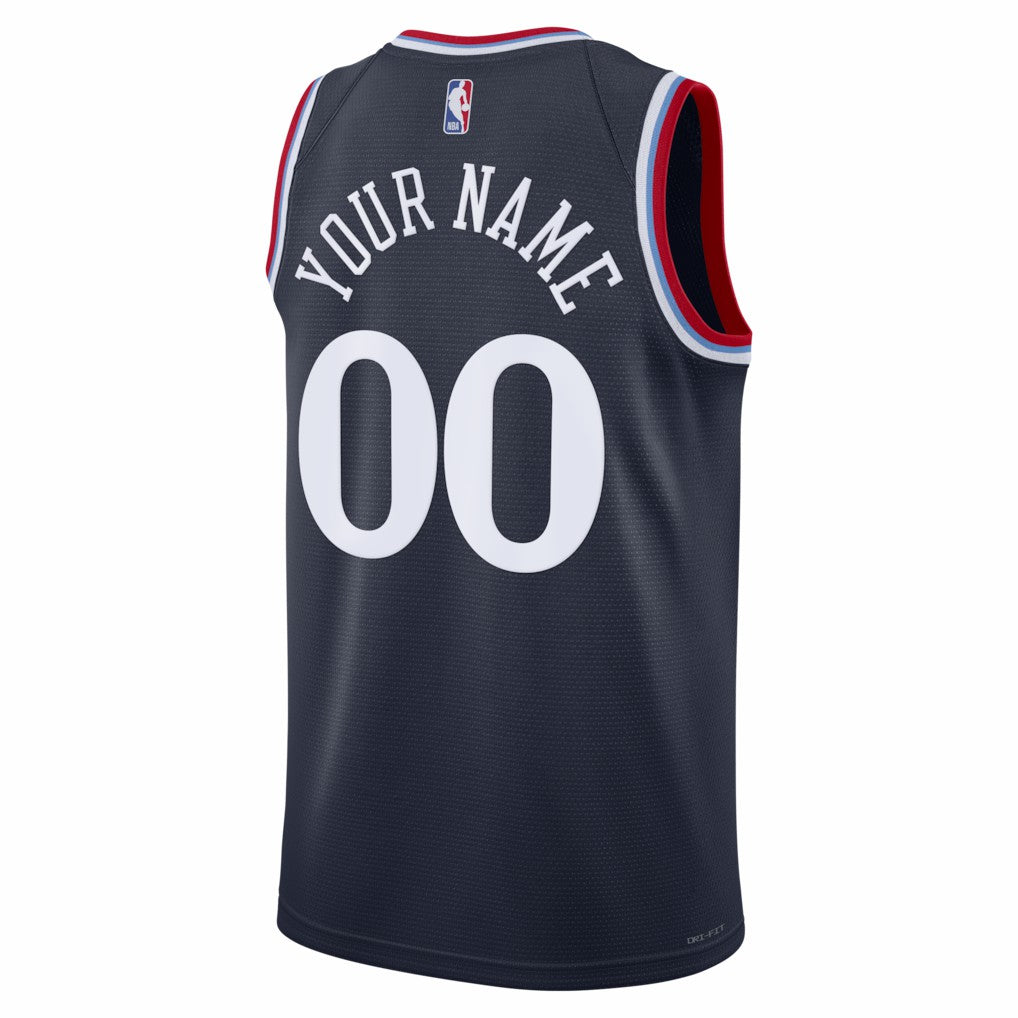 LA Clippers Unisex Swingman Custom Jersey - Icon Edition - Navy | Nike discount