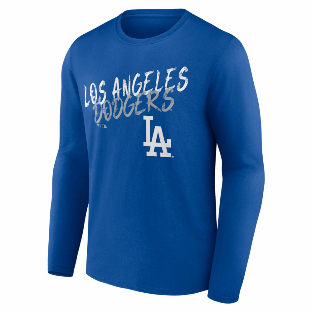 Los Angeles Dodgers  Hustle Personalized Name & Number Long Sleeve T-Shirt - Royal