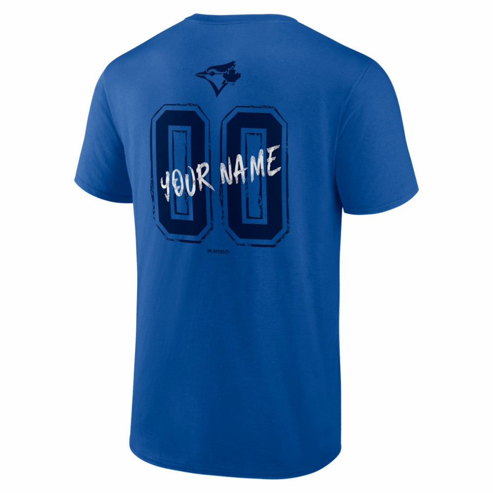 Toronto Blue Jays  Hustle Personalized Name & Number T-Shirt - Royal