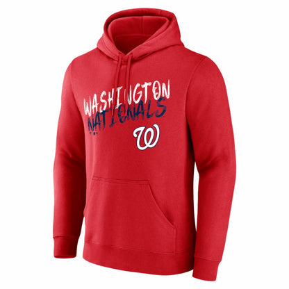 Washington Nationals  Hustle Personalized Name & Number Hoodie - Red
