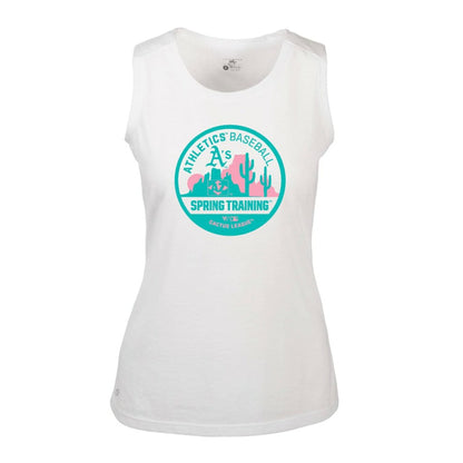 Athletics Levelwear Women's Macy Spring Training Badge Bold Tank Top - White