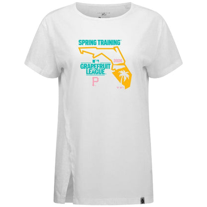 Pittsburgh Pirates Levelwear Women's 2026 Spring Training Influx Ball Bold T-Shirt - White
