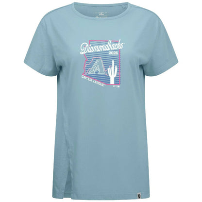 Arizona Diamondbacks Levelwear Women's Influx Spring Training Sunrise Bold T-Shirt - Blue