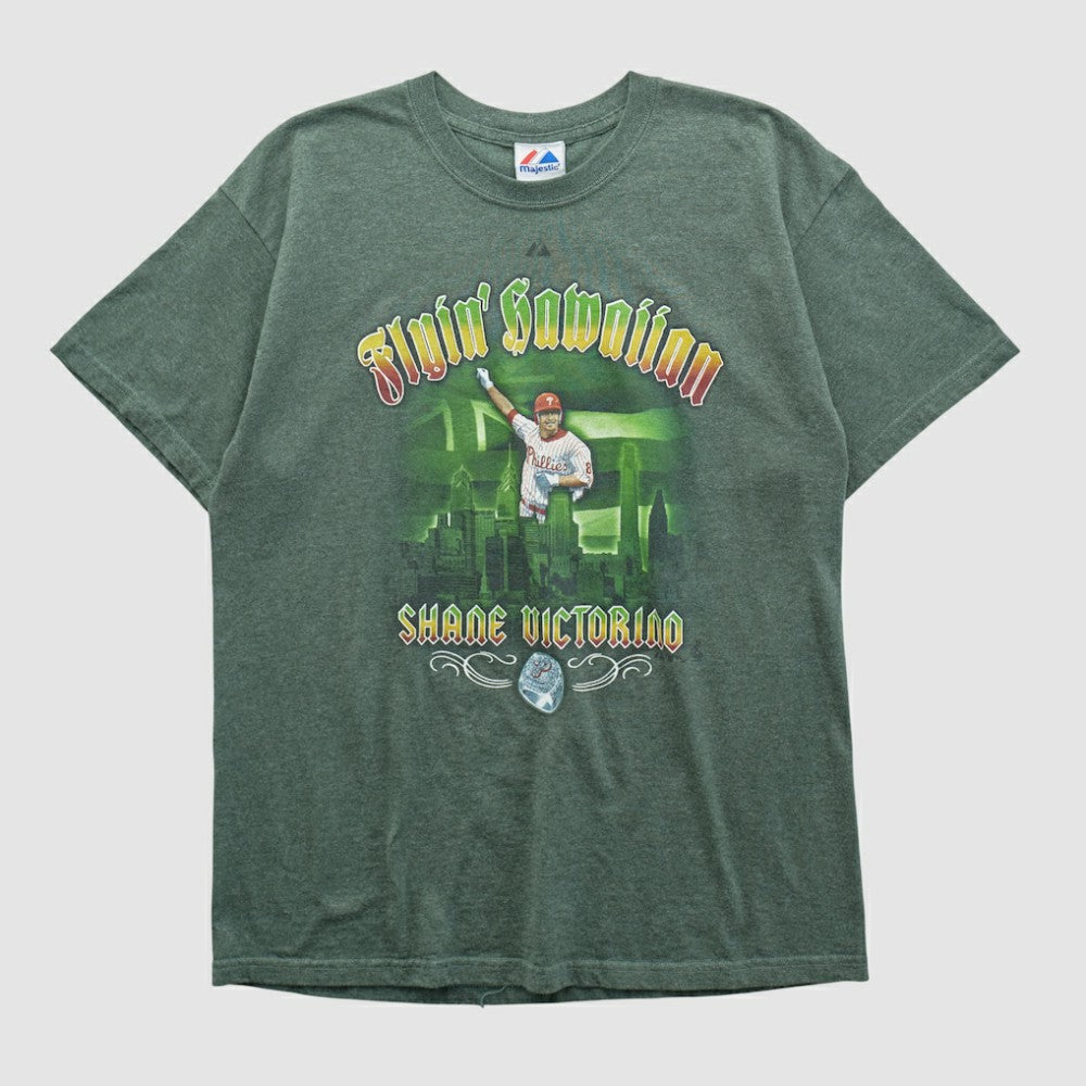 Philadelphia Phillies Majestic 2010s T-shirt - Green Vintage