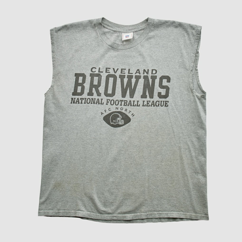 Cleveland Browns NFL 2000s Tank - Heather Gray Vintage for sale