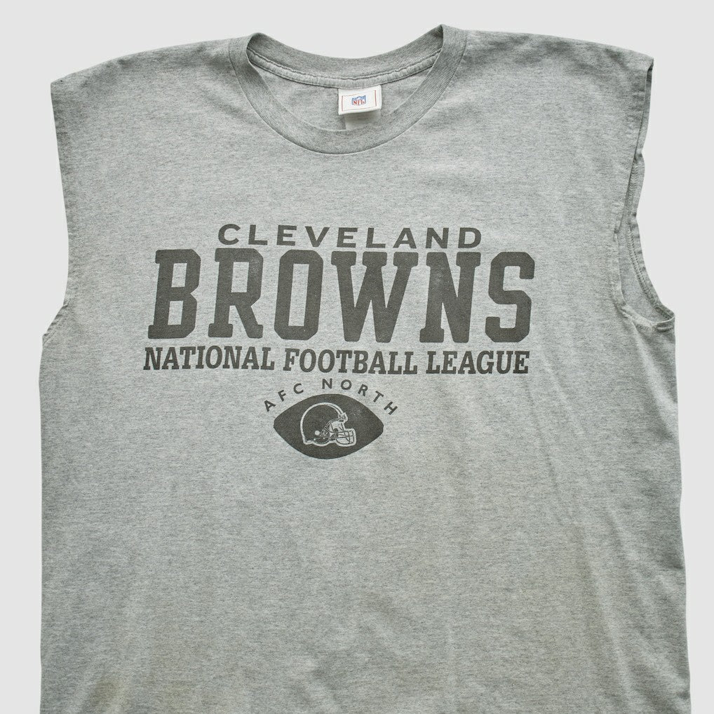 Cleveland Browns NFL 2000s Tank - Heather Gray Vintage for sale