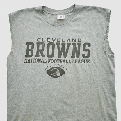 Cleveland Browns NFL 2000s Tank - Heather Gray Vintage for sale