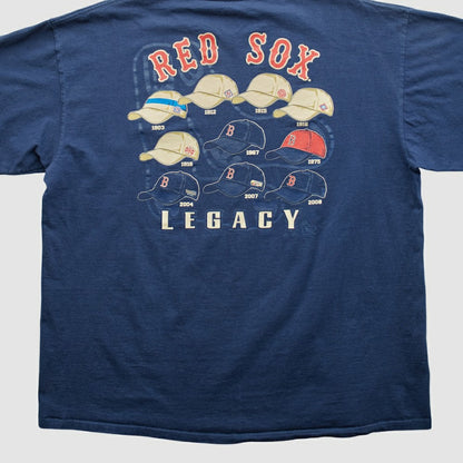 Boston Red Sox Majestic 2000s T-shirt - Navy Vintage