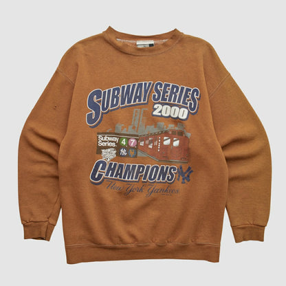 New York Yankees Puma 2000 Pullover Sweatshirt - Clay Vintage