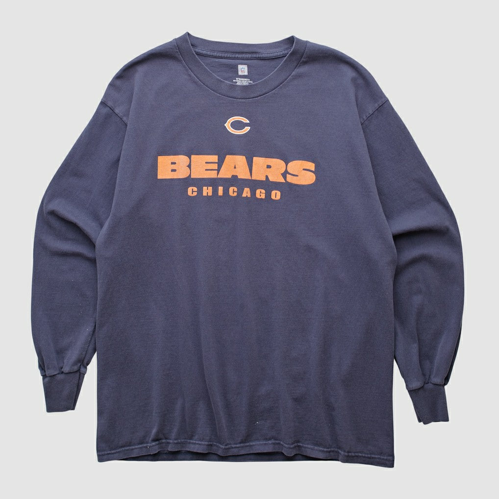 Chicago Bears NFL 2000s Long Sleeve T-shirt - Navy Vintage for sale