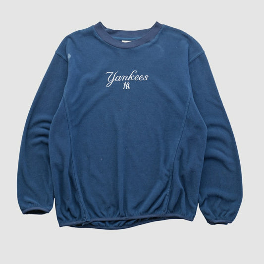 New York Yankees Lee Apparel 2000s Pullover Sweatshirt - Navy Vintage