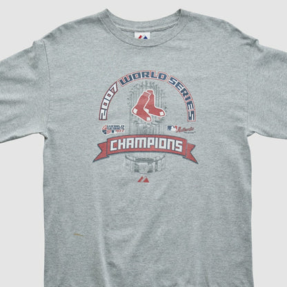 World Series Champions Majestic 2007 Long Sleeve T-shirt - Heather Gray Vintage