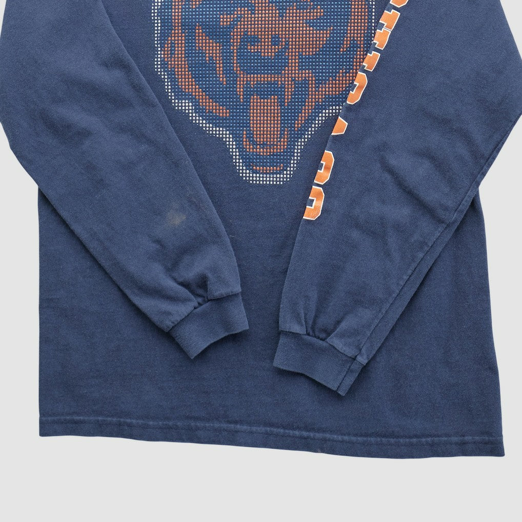 Chicago Bears NFL 2000s Long Sleeve T-shirt - Navy Vintage discount