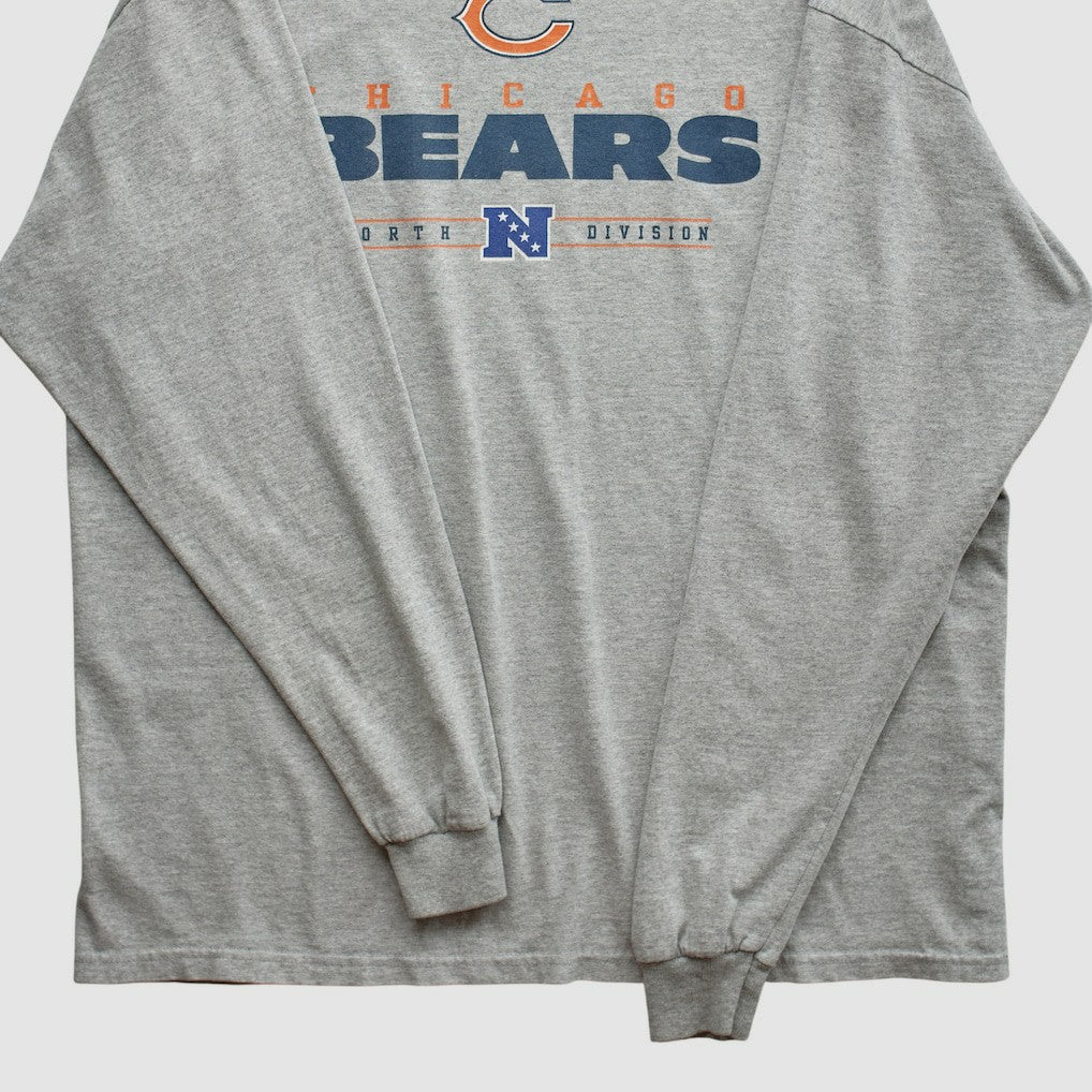 Chicago Bears 2010s Long Sleeve T-shirt - Heather Gray Vintage discount