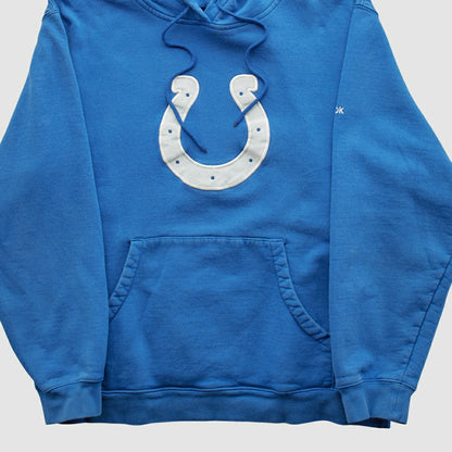 Indianapolis Colts Reebok 2000s Hooded Pullover Sweatshirt - Blue Vintage on sale