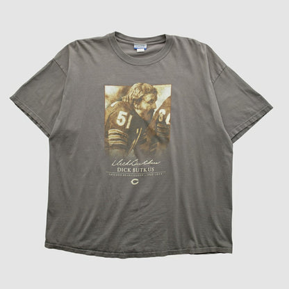 Dick Butkus Reebok 2000s T-shirt - Tan Vintage for sale