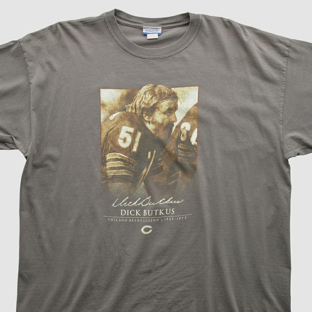 Dick Butkus Reebok 2000s T-shirt - Tan Vintage for sale