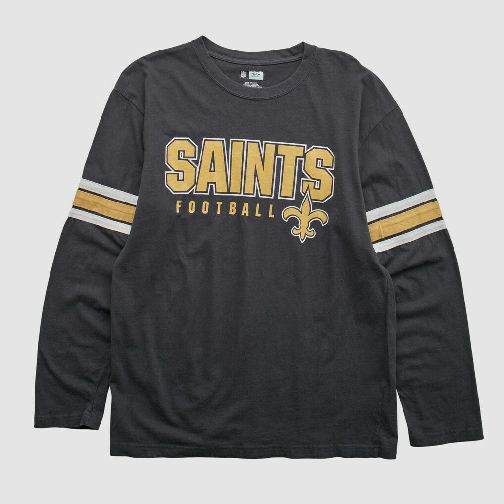 New Orleans Saints NFL 2010s Long Sleeve T-shirt - Black Vintage sale
