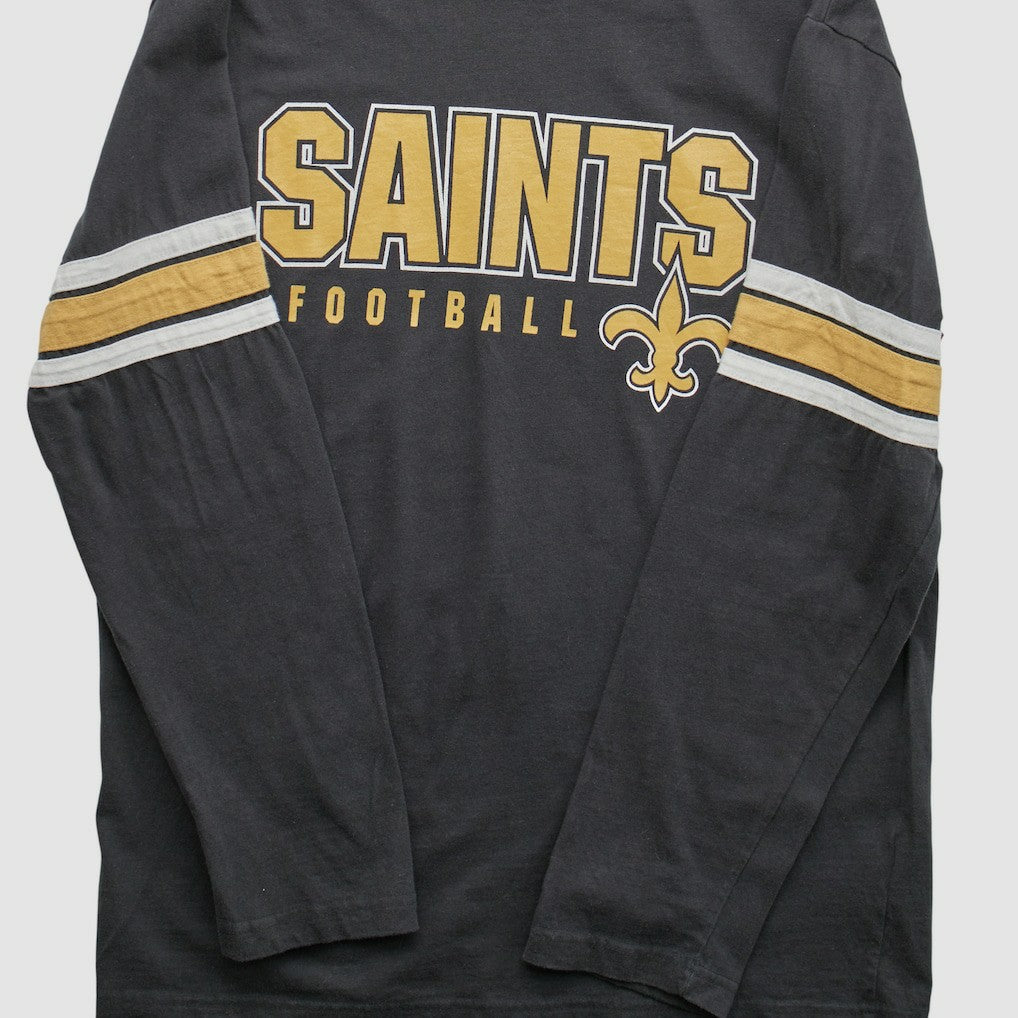New Orleans Saints NFL 2010s Long Sleeve T-shirt - Black Vintage sale
