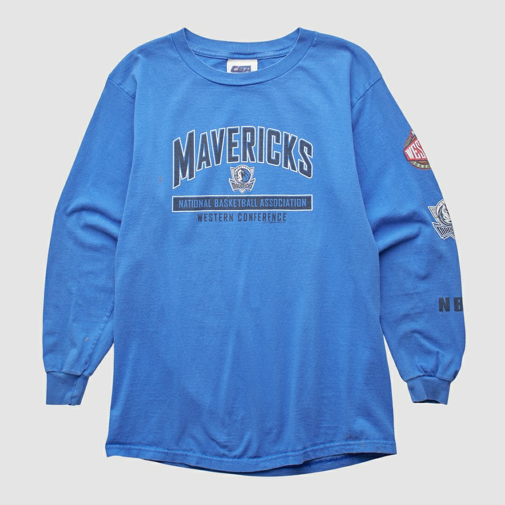 Dallas Mavericks CSA 2000s Long Sleeve T-shirt sale - Blue Vintage | Vintage shop