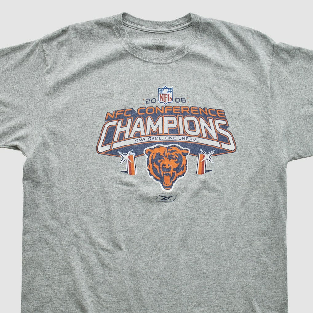 Chicago Bears Reebok 2006 T-shirt - Heather Gray Vintage cheap