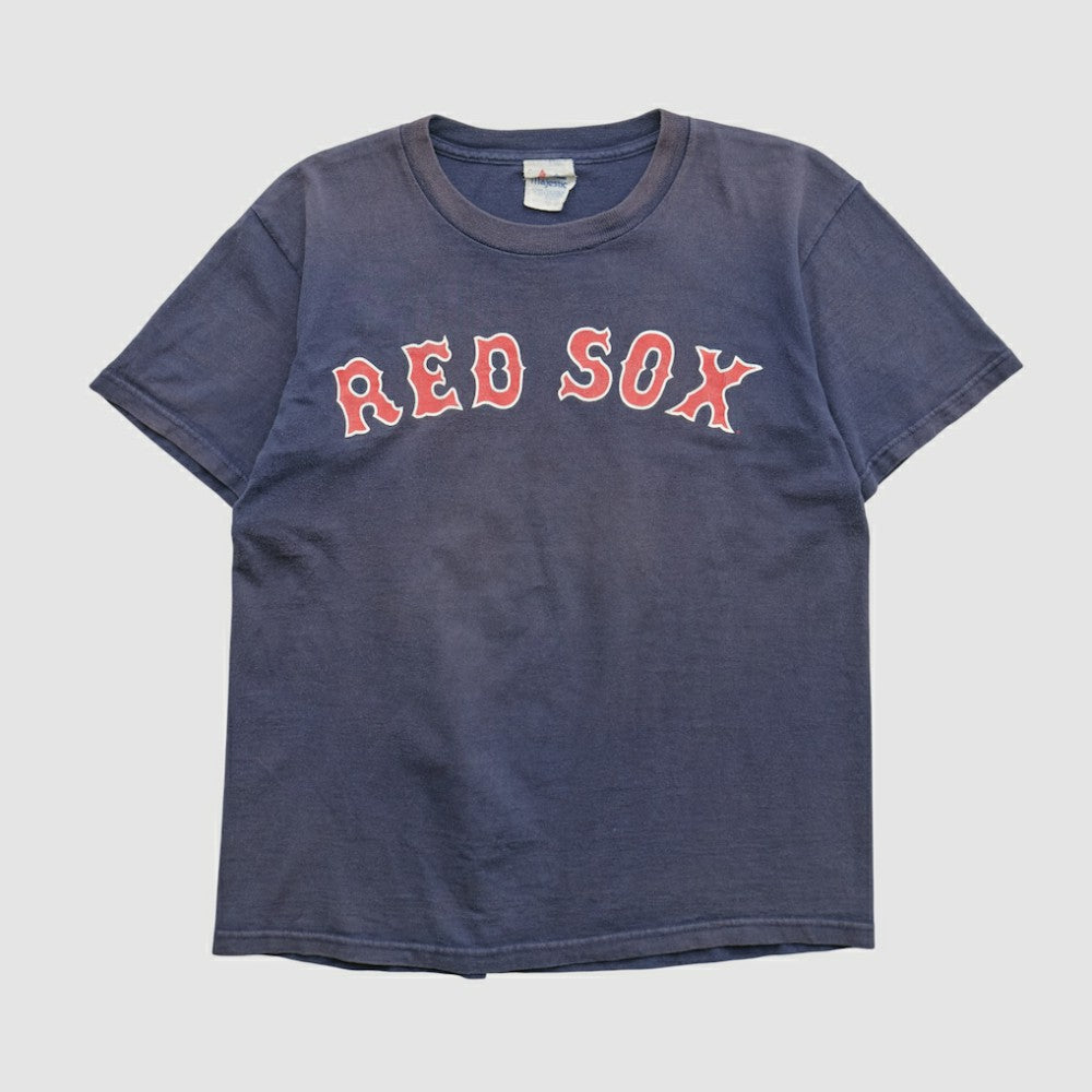 Boston Red Sox Majestic 2000s T-shirt - Navy Vintage