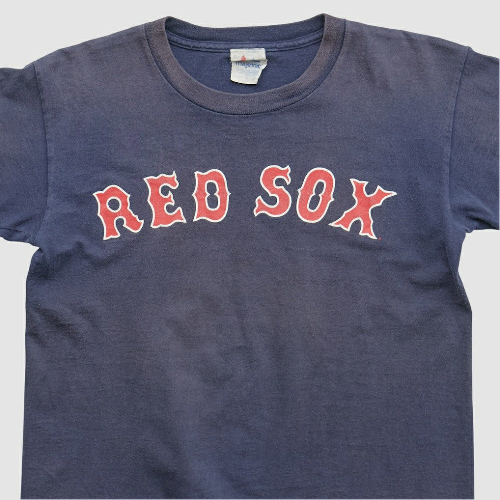 Boston Red Sox Majestic 2000s T-shirt - Navy Vintage