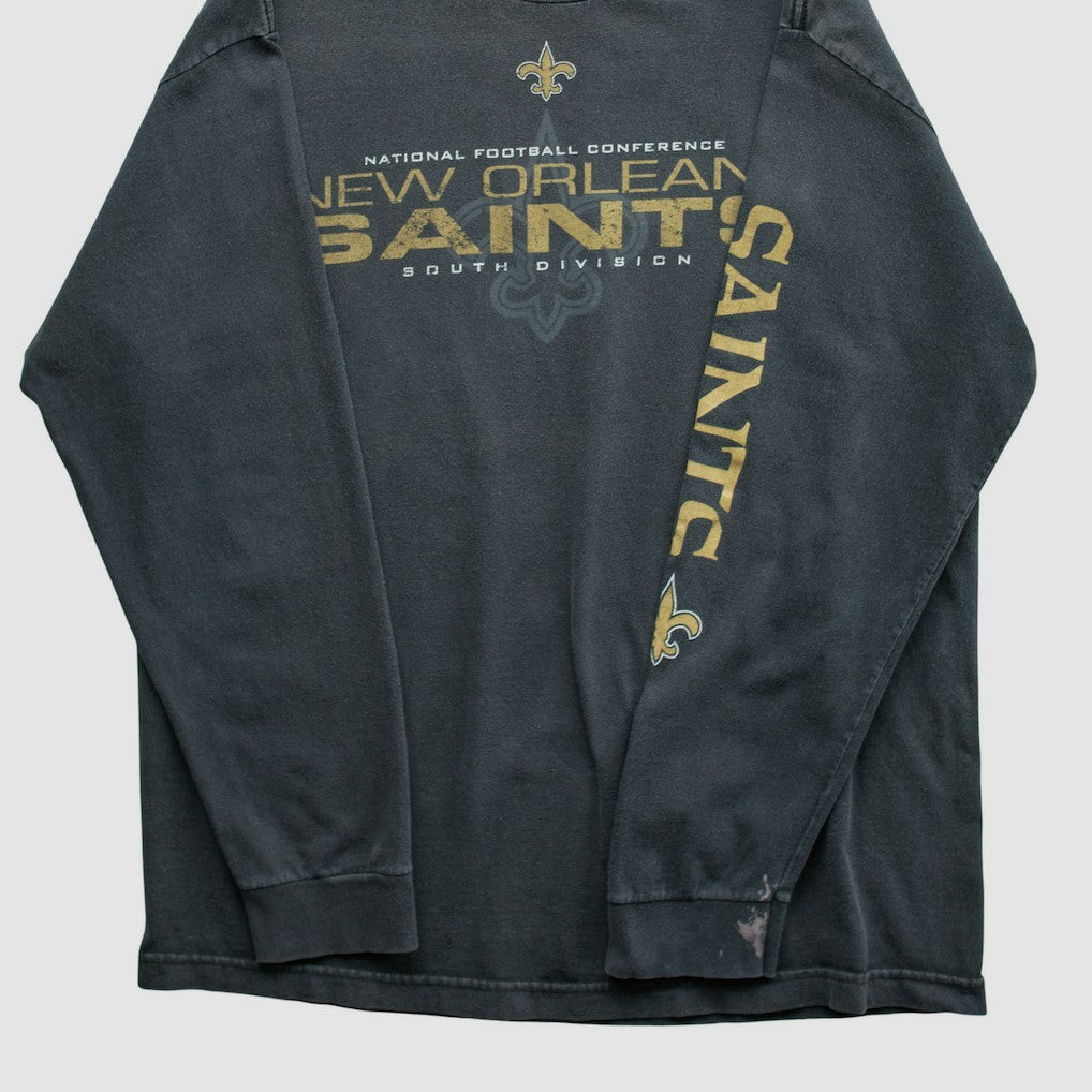 New Orleans Saints NFL 2010s Long Sleeve T-shirt - Black Vintage sale