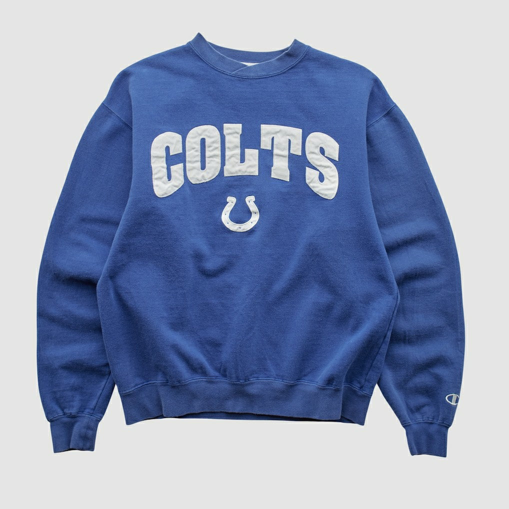 Indianapolis Colts Champion 2000s Pullover Sweatshirt - Blue Vintage for sale
