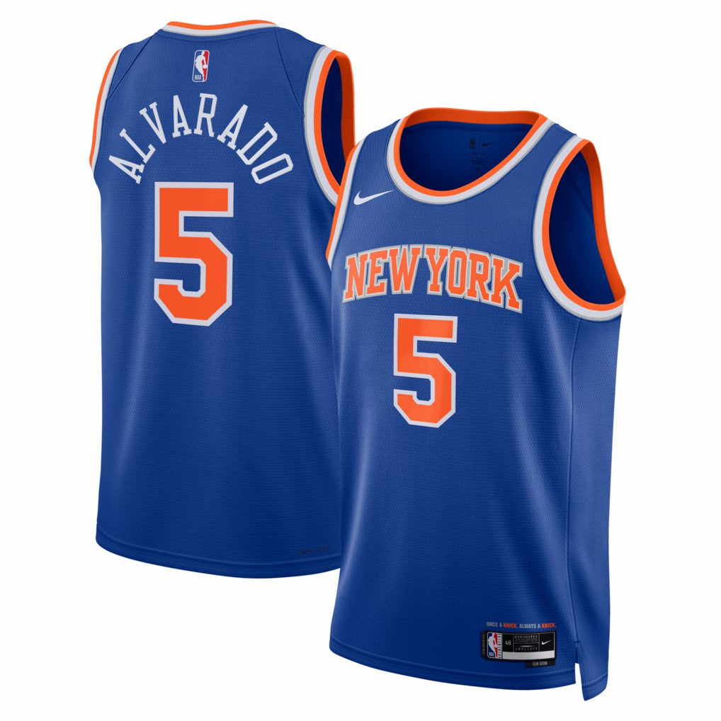 José Alvarado New York Knicks Unisex Swingman Jersey - Icon Edition - Blue | Nike for sale