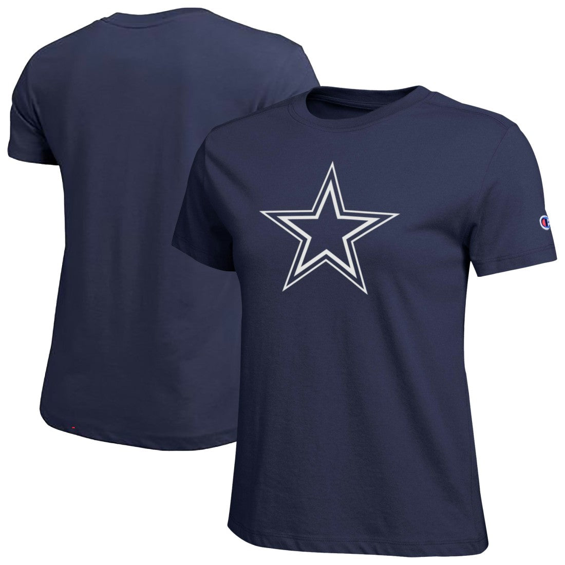 Dallas Cowboys Champion Women's Logo T-Shirt - Navy cheap