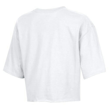 Dallas Cowboys Champion Women's Boyfriend Cropped T-Shirt - White for sale