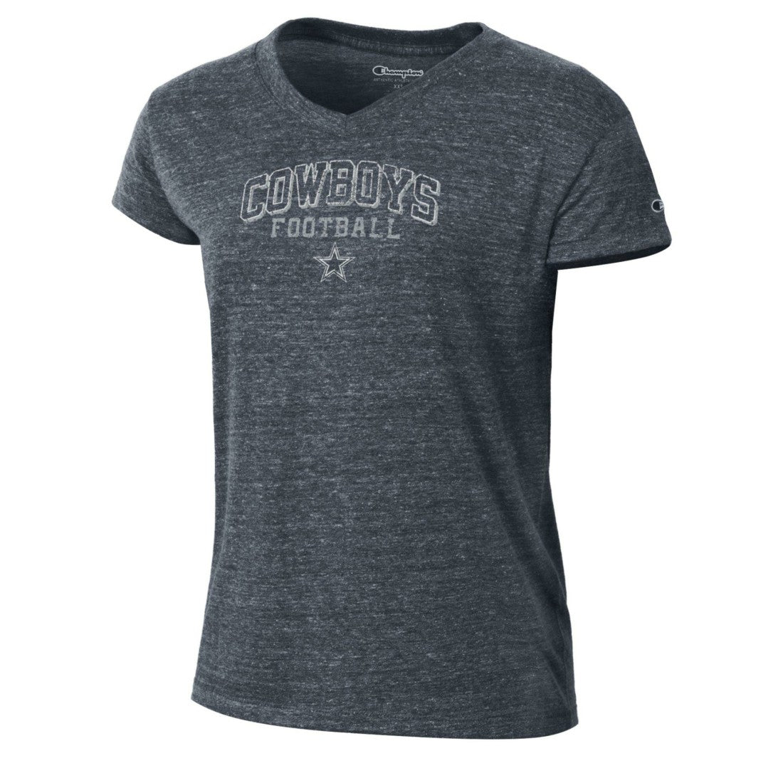 Dallas Cowboys Champion Women's Triumph Tri-Blend V-Neck T-Shirt - Navy outlet