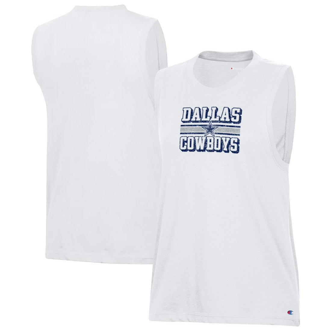Dallas Cowboys Champion Women's Muscle Tank Top - White outlet