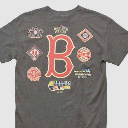 Boston Red Sox Majestic 2000s T-shirt - Dark Heather Gray Vintage