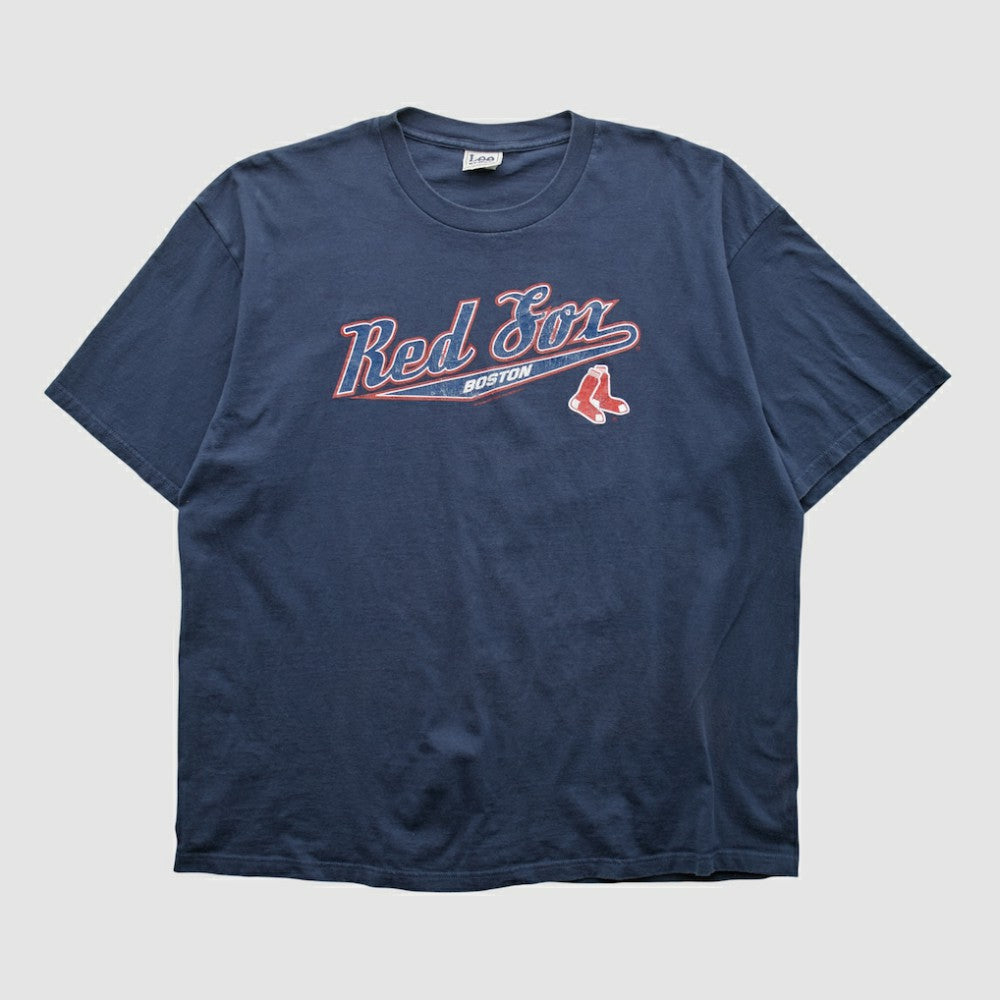 Boston Red Sox Lee Apparel 2000s T-shirt - Navy Vintage